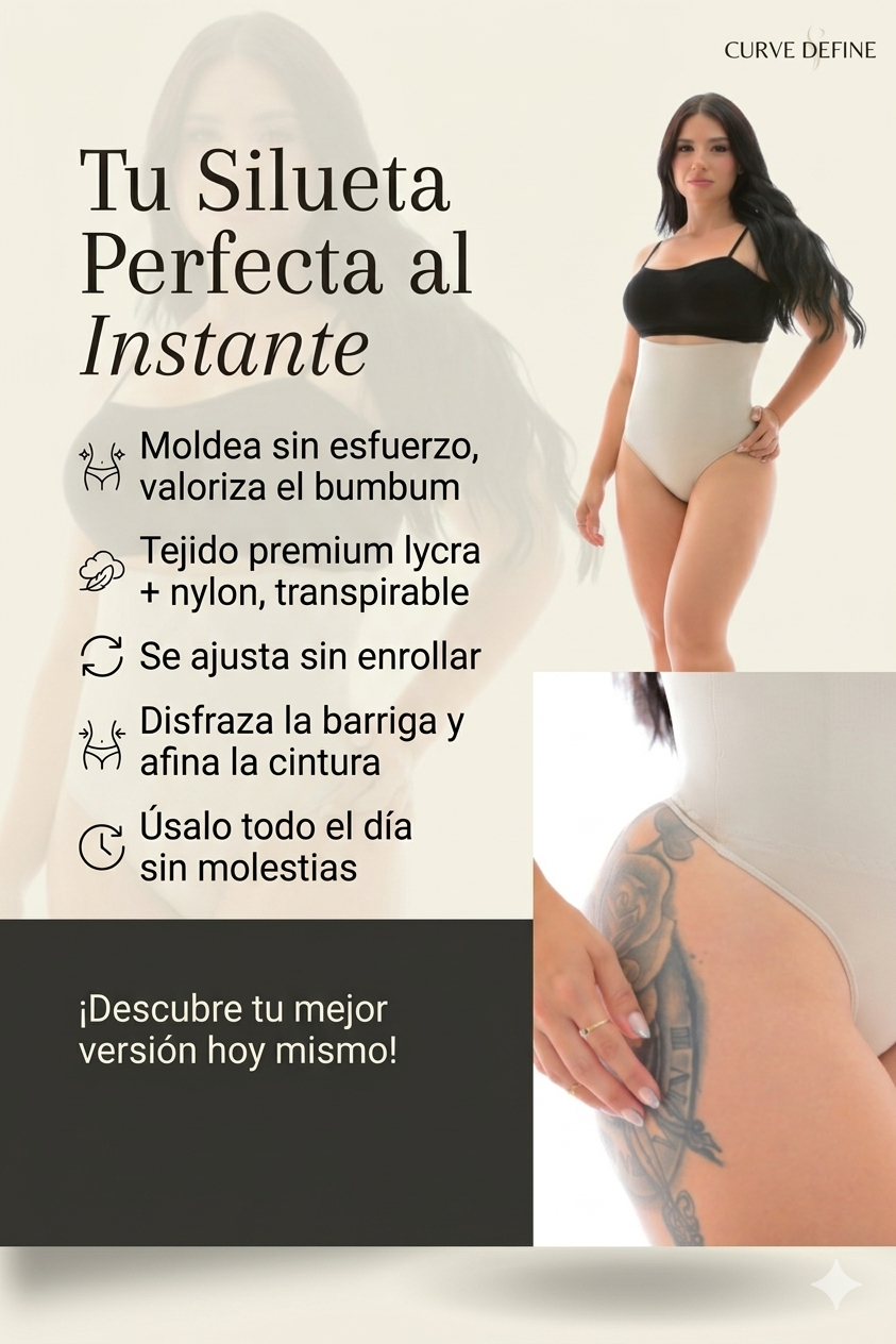 🛑[PROMO] Faja Panty Moldeadora de Control Total con Efecto Levanta Glúteos 🍑
